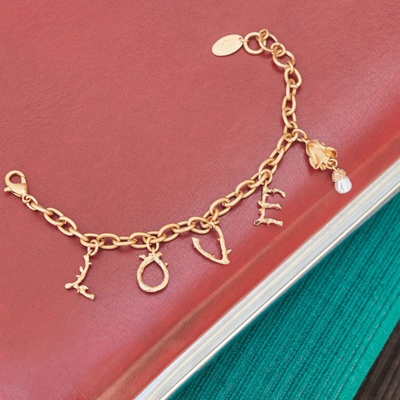 1x NWT Brock Collection x H&M Multiple Pendants Bracelet - Picture 3 of 6